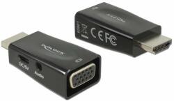 Delock 65901 HDMI apa > VGA anya átalakító adapter 3, 5mm jack audióval (Delock 65901)