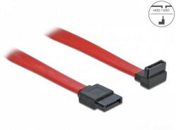 Delock 84249 SATA 3 Gb/s adatkábel egyenes-fölfelé 90° csatlakozókkal 30cm (Delock 84249)