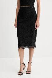 Guess szoknya JOSIANE fekete, midi, ceruza fazonú, W5YD12 WHD00 - fekete XL