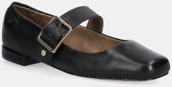 BOSS bőr balerina cipő Luara - fekete Női 37 - answear - 52 990 Ft
