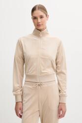 GUESS velúr pulóver COUTURE bézs, sima, V3BQ22 K0232 - bézs XL