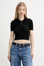 Tommy Hilfiger pulóver könnyű, fekete, DW0DW20965 - fekete L
