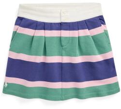 Ralph Lauren gyerek pamut szoknya sötétkék, mini, harang alakú, 313971042001 - sötétkék 155-159