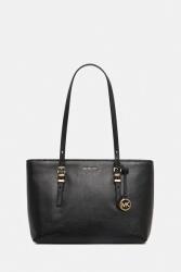 MICHAEL Michael Kors bőr táska QUINN fekete, 30T5GQNT2L - fekete Univerzális méret