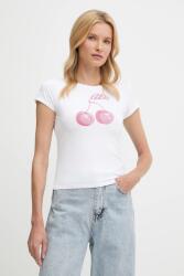 Guess t-shirt fehér, W5YI30 K49A1 - fehér XS