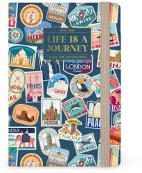  Legami határidőnapló (18x12 cm), heti, 16 hónapos 2025.09-2026.12, travel stickers (AG2616062)