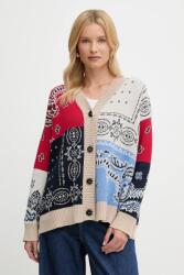 Weekend Max Mara pamut kardigán BAOBAB sötétkék, 2525346051600 - sötétkék L