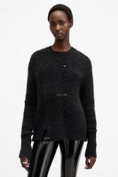 AllSaints gyapjú pulóver WINNIE meleg, női, fekete, W111KB - fekete S