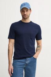 United Colors of Benetton pamut póló sötétkék, férfi, sima, 3BL0U10A8 - sötétkék XXL - answear - 8 390 Ft