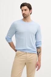 HUGO BOSS gyapjú pulóver könnyű, fekete, 50468239 - kék L