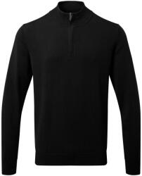 Asquith & Fox Puloverul bărbătesc cu fermoar 1/4 - Neagră | L (AQ048-1000406401)