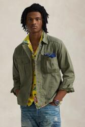 Ralph Lauren pamut ing férfi, galléros, zöld, regular, 710956947 - zöld XL