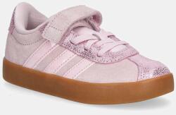 adidas gyerek velúr sportcipő VL COURT 3.0 rózsaszín, JP7835 - rózsaszín 34