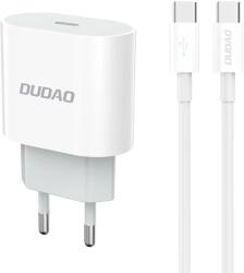 Dudao A14EUC hálózati töltő adapter 20w + Type-C kábel 1m (fehér)