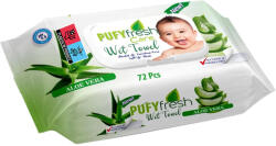 Lara Pufy Fresh nedves törlőkendő 72db Fedeles - Aloe Vera