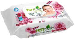 Lara Pufy Fresh nedves törlőkendő 72db Fedeles - Gerbera