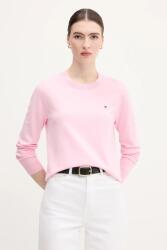 Tommy Hilfiger pulóver könnyű, sötétkék, WW0WW44984 - rózsaszín M