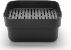 Brabantia SinkSide Washing Up Bowl hordozható mosogatótál kivehető szárítótálcával, csepegtetővel, 374x161x344mm, műanyag, sötétszürke - 302664 (302664)