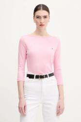 Tommy Hilfiger pamut hosszúujjú fekete, WW0WW40589 - rózsaszín XL