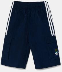 adidas Originals gyerek rövidnadrág MINECRAFT sötétkék, nyomott mintás, állítható derekú, KD9833 - sötétkék 140