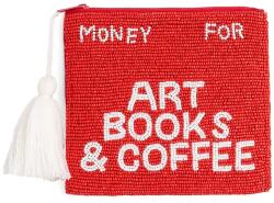Helio Ferretti kozmetikai táska Art Books & Coffee 16 x 14 cm piros - piros Univerzális méret