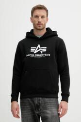 Alpha Industries felső fekete, nyomott mintás, kapucnis, 146343.423 - fekete S