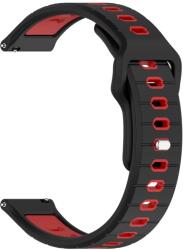  SPORTY Cserélhető szilikon szíj Garmin Vivoactive 6 fekete-piros
