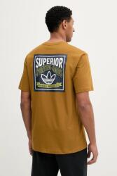 adidas Originals pamut póló Graphic Lo Ss T zöld, nyomott mintás, JW0160 - zöld L