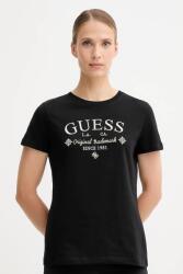 Guess pamut póló GLORIA fekete, V5YI03 I3Z14 - fekete L