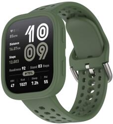 PROTEMIO COVER SET Szíj + óratok Amazfit Bip 6 sötétzöld