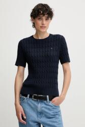 Tommy Hilfiger pamut pulóver sötétkék, WW0WW45656 - sötétkék XL