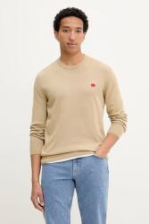 HUGO BOSS pamut pulóver könnyű, zöld, 50475083 - zöld S