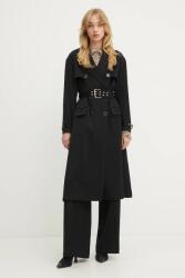 Marciano by Guess balonkabát gyapjúkeverékből NINA fekete, átmeneti, kétsoros gombolású, 5YGL03 7340A - fekete 38