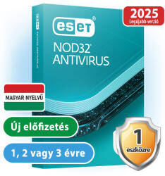 ESET NOD32 Antivirus (1 gépre, 1 évre) online vírusirtó szoftver (eset_nod32_antivirus_1pc_2ev)