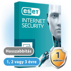 ESET Internet Security (1 gépre, 1 évre) online vírusirtó szoftver 30% kedvezménnyel tanárok, diákok, nyugdíjasok, EÜ dolgozók részére (eset_internet_security_1pc_akcio_hosszabbitas)