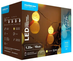 Modee Karácsonyi LED Füzér Plastic Elemes C1015 (10LED/1, 35m/15cm) warm
