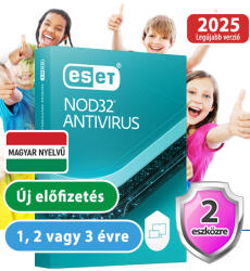 ESET NOD32 Antivirus (2 gépre, 1 évre) online vírusirtó szoftver (eset_nod32_antivirus_2pc_1ev_akcio)
