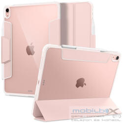 Apple iPad Air (2020 / 2022) / iPad Air 11 (2024 / 2025), mappa tok, légpárnás sarok, közepesen ütésálló, Apple Pencil tartóval, Smart Case, Spigen Ultra Hybrid Pro, átlátszó/vörösarany - mobil-box