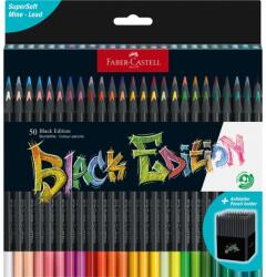 Faber-Castell Creioane colorate triunghiulare black edition Faber-Castell, 50 culori/set