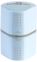 Faber-Castell Ascuțitoare plastic triplă cu container grip 2001 Faber-Castell, bleu sky