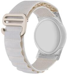 NYLON szíj tokkal Apple AirTag STARLIGHT készülékhez