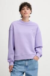 Tommy Hilfiger pamut melegítőfelső bézs, sima, DW0DW19408 - lila S