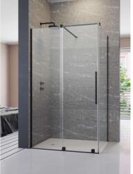 Radaway Furo Black KDJ szögletes fekete zuhanykabin 110x80 átlátszó jobbos (10104572-54-01R-10110530-01-01-10113080-01-01)