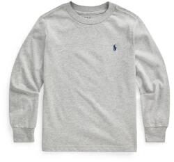 Ralph Lauren gyerek pamut hosszú ujjú felső szürke, melange, 322843804005 - szürke 109-116