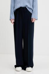 Tommy Hilfiger nadrág sötétkék, magas derekú széles, WW0WW47171 - sötétkék 40
