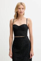 GUESS felső JOSIANE fekete, mintás, W5YH42 WHD00 - fekete XS