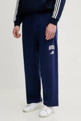 Adidas melegítőnadrág Collegiate sötétkék, nyomott mintás, JM9179 - sötétkék L