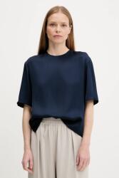 Tommy Hilfiger felső sötétkék, sima, WW0WW45900 - sötétkék 34