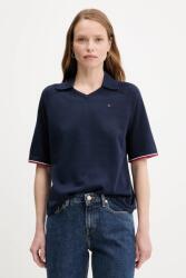 Tommy Hilfiger pamut pulóver könnyű, sötétkék, WW0WW45694 - sötétkék XL