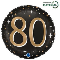 Javoli Happy Birthday 80 Sparkling fólia lufi 46 cm (GBBG78233)